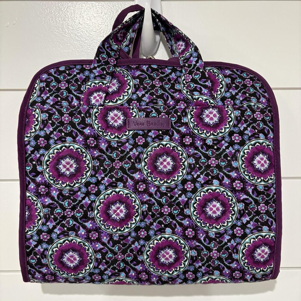 Vera Bradley | Hanging Travel Organizer Jewelry Cosmetics Lilac Medallion